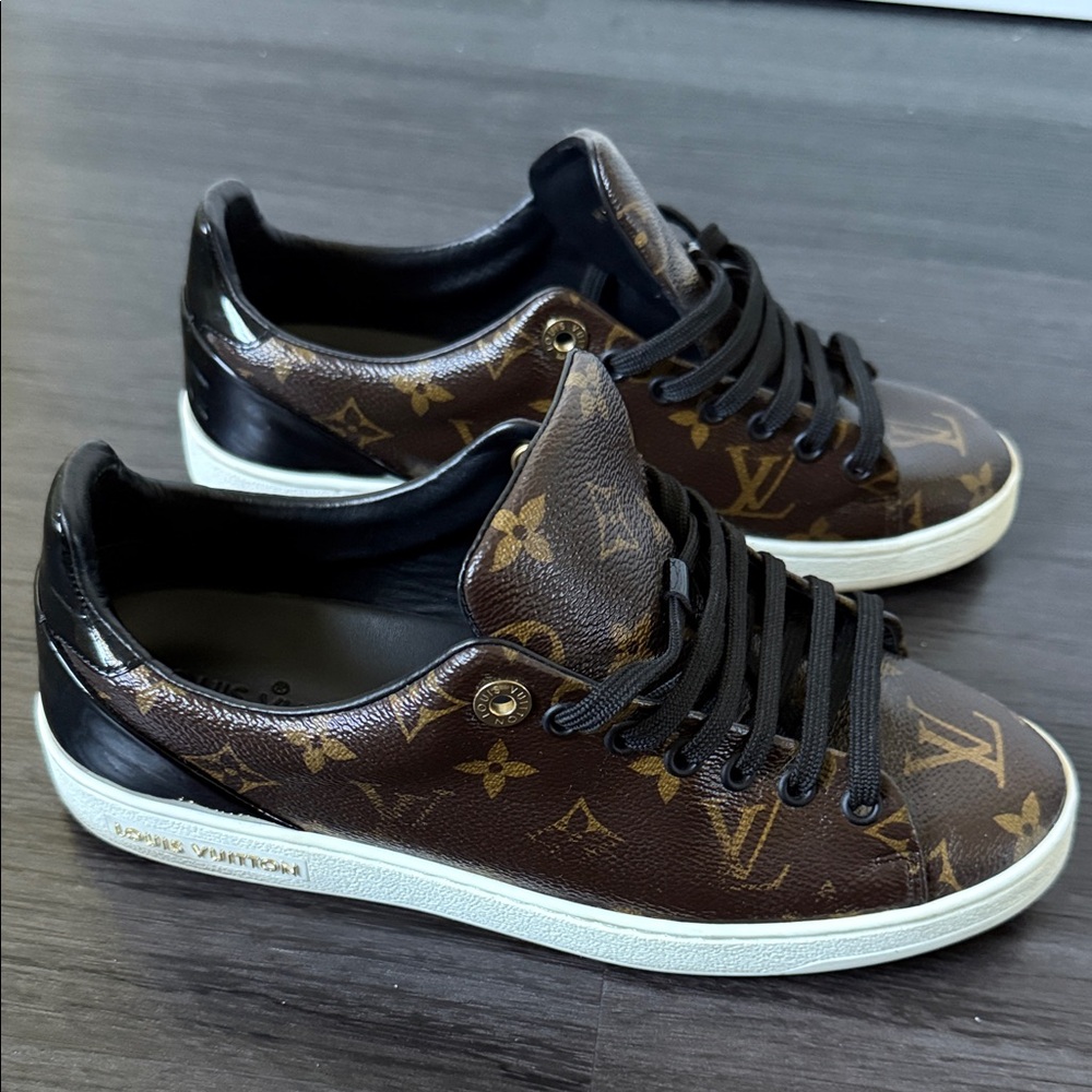 Louis Vuitton Black and Brown Monogram Women’s Sneakers